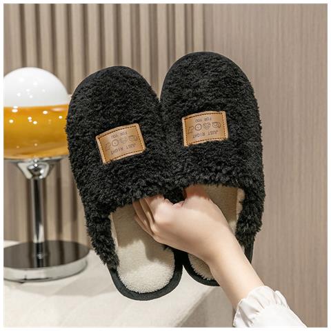 Pantofole Da Pavimento In Pile, Comode E Calde Black Xl - Foto 3