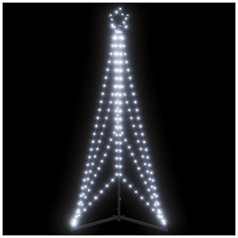 Albero di Natale a LED 363 LED Bianco Freddo 182 cm - Foto 2