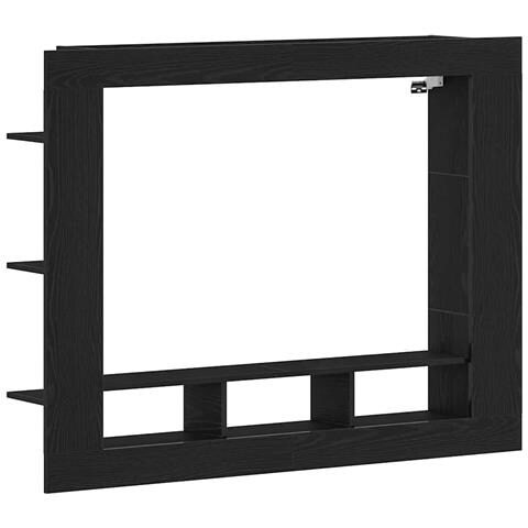 Mobile TV a muro  Nero Rovere 152x22x113 cm - Foto 1