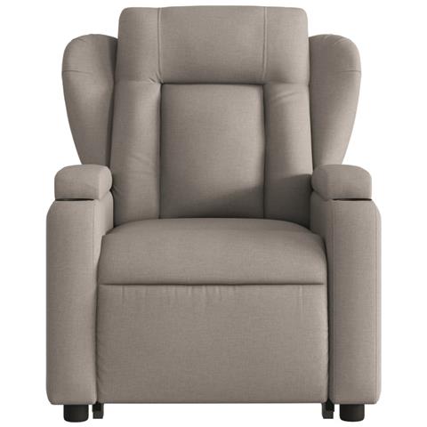 Poltrona Alzapersona Reclinabile Tortora in Tessuto - Foto 9