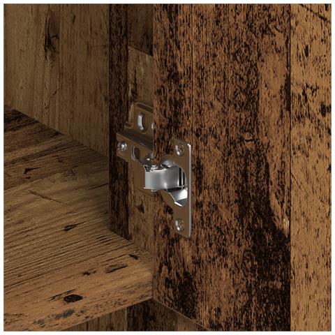 Alto armadio Legno antico 80x33x150 cm Legno ingegnerizzato - Foto 9