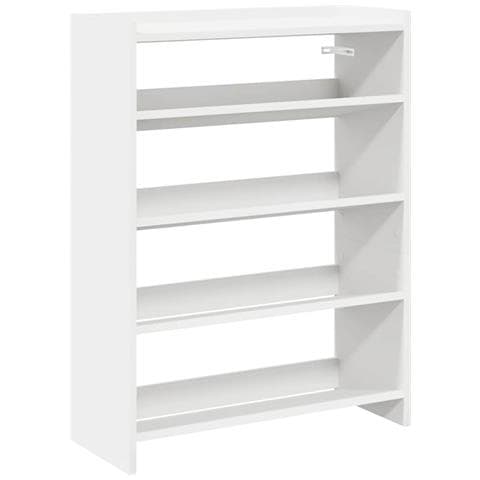 Scarpiera Bianca 60x25x81 cm in Legno Multistrato - Foto 1