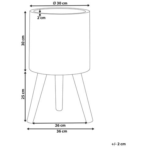 Vaso Per Piante Rialzato Karistos 36 Cm Bianco Sporco - Foto 7