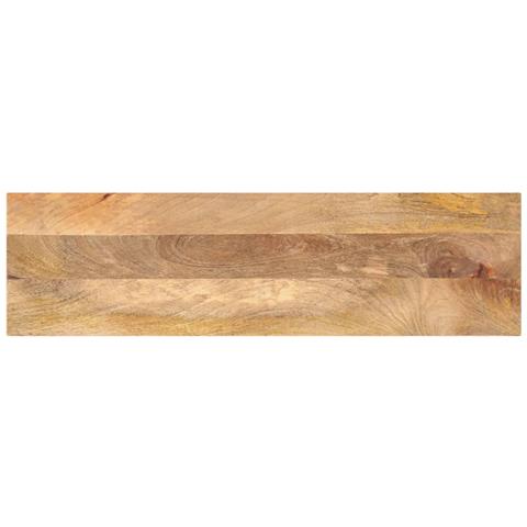 Piano per Tavolo 120x30x3,8cm Rettangolare Legno Massello Mango - Foto 1