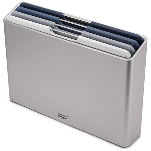 Set Taglieri Folio Quattro Pezzi Colore Grigio Formato Standard Previene Contaminazione Incrociata Codificati Per Colore Base Antiscivolo Lavabili In Lavastoviglie - Foto 1