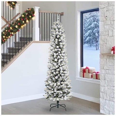 Albero di Natale artificiale con 300 LED Bianco 240 cm - Foto 2