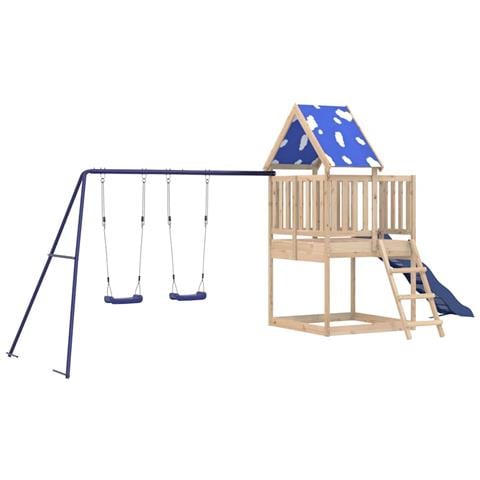 Set da Gioco da Esterno in Legno Massello di Pino - Foto 1