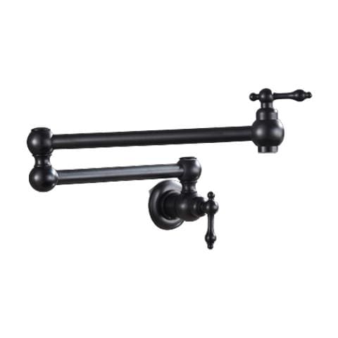 Rubinetto per lavello da cucina, Blackswan, tipo M242, per installazione sopra il lavello o il fornello, modello nero, misura 57 cm - Foto 1