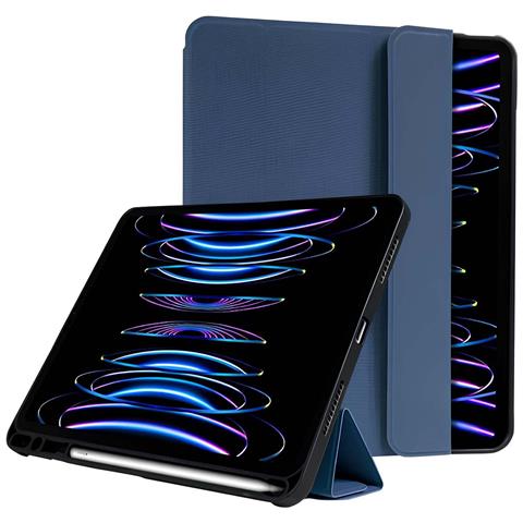 Custodia Per Ipad Air 11 M3 / M2 / 10.9 / Pro 11 Flexfolio Antiurto, Blu - Foto 2