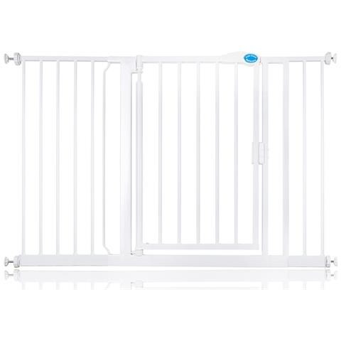 Bettacare Cancelletto Per Animali Con Chiusura Automatica, 125,4cm - 132,4cm, Bianco - Foto 1