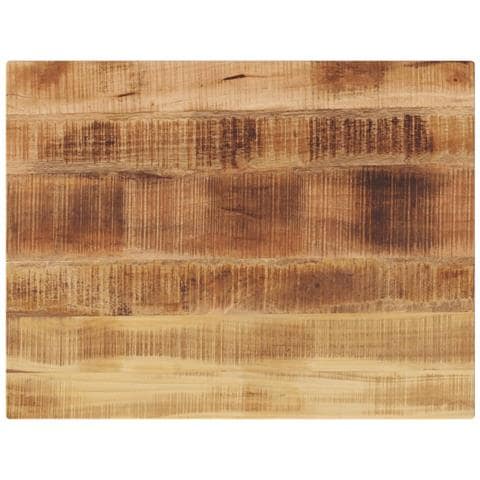 Piano per Tavolo 90x50x2,5cm Rettangolare Legno di Mango Grezzo - Foto 1