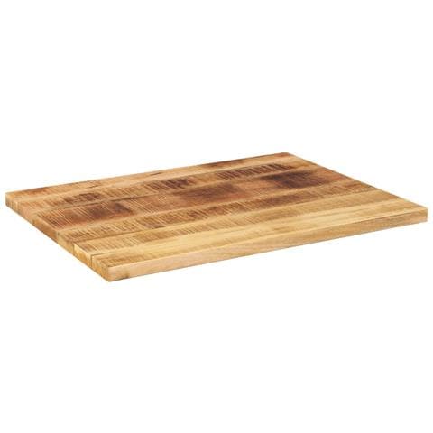 Piano per Tavolo 90x50x2,5cm Rettangolare Legno di Mango Grezzo - Foto 2