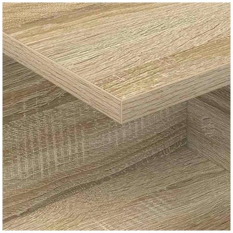 Comodino 2 pcs Rovere Sonoma 40 x 30 x 25 cm Legno multistrato - Foto 9