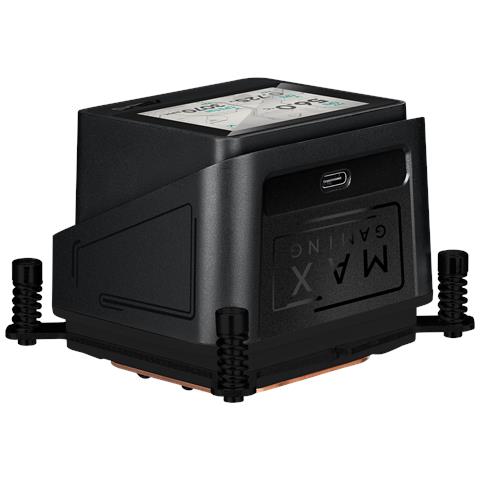 MAX GAMING LC 360 ARGB LCD Processore Raffreddatore di liquidi tutto in uno 12 cm Nero - Foto 2