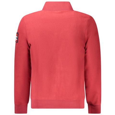 FELPA ROSSA DA UOMO CON CERNIERA PER UOMO NORVEGIA 1963 - Taglia: XL, Colore: Rosso - Foto 2