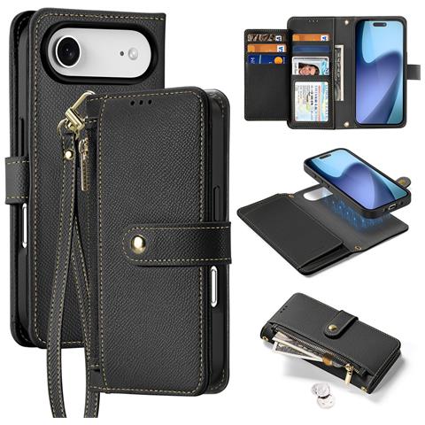 Cover Cartera per iPhone Air - Pelle /PU, Nero - Foto 1