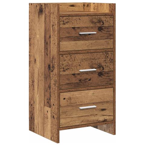 Credenza Legno antico 40 x 36 x 80 cm Legno ingegnerizzato - Foto 1