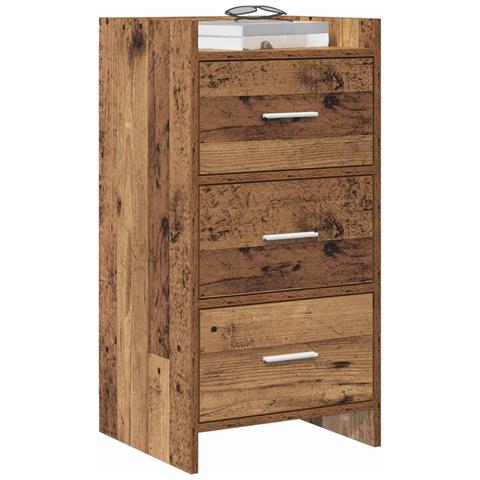 Credenza Legno antico 40 x 36 x 80 cm Legno ingegnerizzato - Foto 2