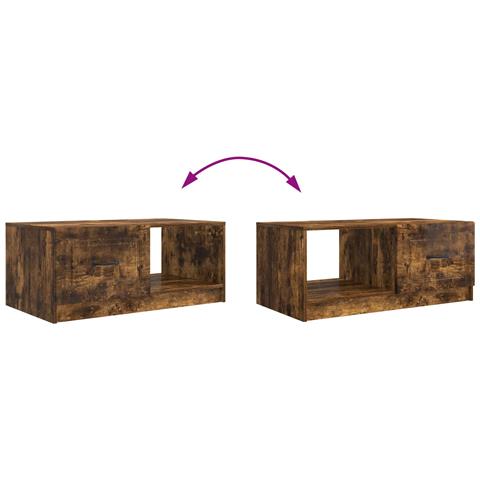Tavolino da salotto Rovere Fumo 90 x 50 x 37 cm - Foto 9