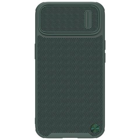 Nillkin Custodia Texturizzata S Per Iphone 14 Plus Con Copertura Per Fotocamera Verde. - Foto 1