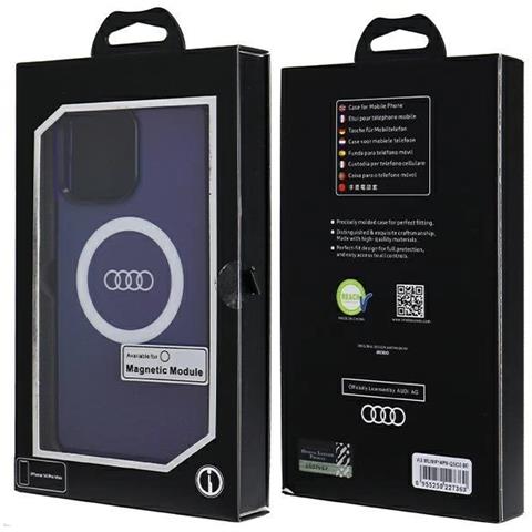 Audi Iml Big Logo Magsafe Case Per Iphone 14 Pro Max - Blu - Foto 1