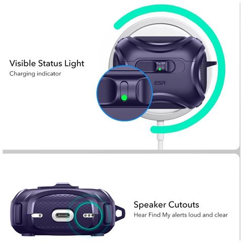 Custodia Magsafe Viola Per Airpods Pro 3 Esr - Foto 2
