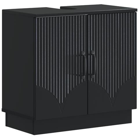 Armadio per Lavabo da Bagno HOORN Nero 59,5 x 31,5 x 56 cm - Foto 1