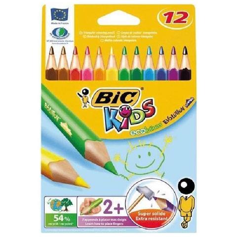 conf. 12 Pastelli Bic Kids Evolution triangolare 829735 - Foto 2
