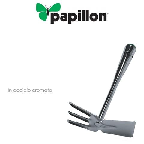 Zappetta quadra-tridente Papillon in acciaio cromato - Foto 2