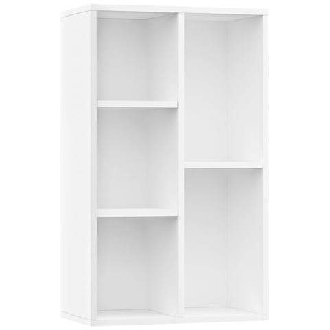 Libreria /Credenza Bianca 50x25x80 cm in Legno Multistrato - Foto 1