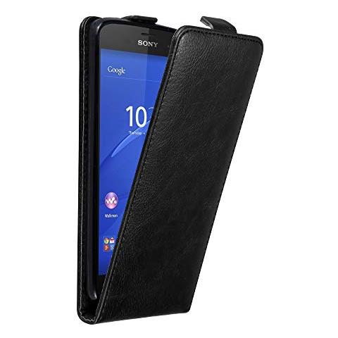 Cadorabo Custodia Compatibile Con Sony Xperia Z3 Compact In Nero Di Notte - Coperchio Protettivo In Design Flip Con Chiusura Magnetica - Foto 1