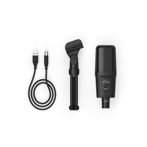 Microfono da Gioco uRage "Stream 700 HD" per Podcast / Voci fuori campo / Vlog / Registrazione di Musica Colore Nero - Foto 2