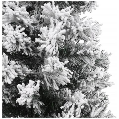 Albero di Natale Artificiale con Neve Fioccata Verde 150 cm PVC - Foto 6