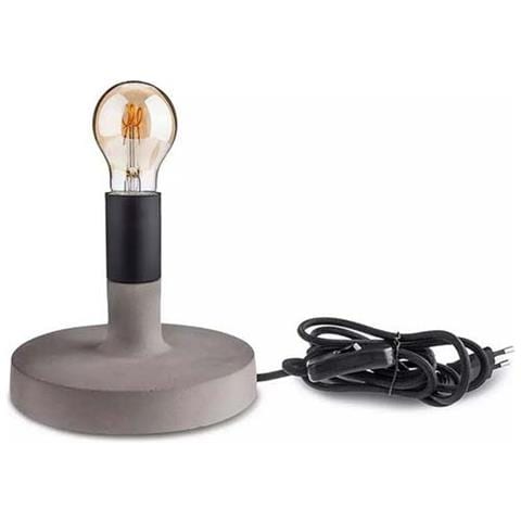 V-tac Vt-7171 Lampada Da Tavolo Corpo Grigio Chiaro In Calcestruzzo Rotondo Con Portalampada Per Lampadine E27 - Sku 3852 - Foto 1