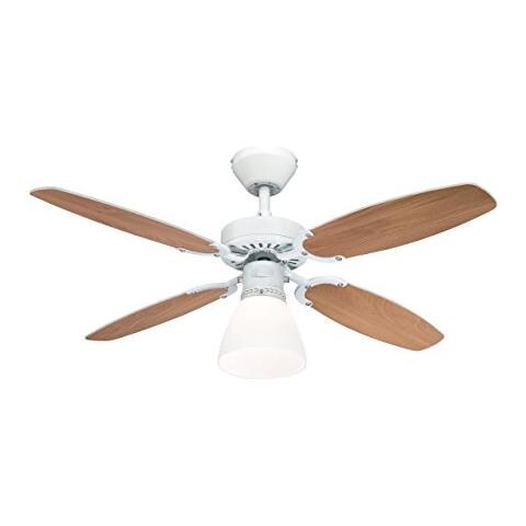78708 Ventilatore Da Soffitto Bianco Da 105 Cm Capitol Per Interni, Kit Di Luce Con Vetro Smerigliato Opale - Foto 2