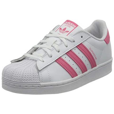 Superstar J, Scarpe Da Ginnastica Unisex-bambini, Ftwr Bianco / super Rosa / core Nero, 37 1/3 Eu - Foto 1
