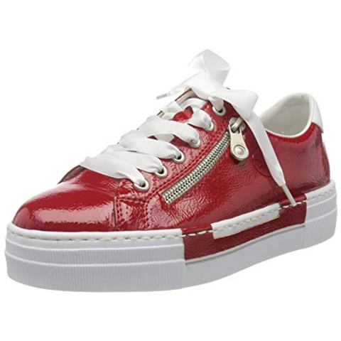 Primavera / Estate N49c2, Scarpe Da Ginnastica Basse Donna, Rosso (fiamma / Bianco / 33 33), 40 Ue - Foto 1