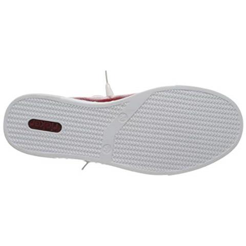 Primavera / Estate N49c2, Scarpe Da Ginnastica Basse Donna, Rosso (fiamma / Bianco / 33 33), 40 Ue - Foto 4