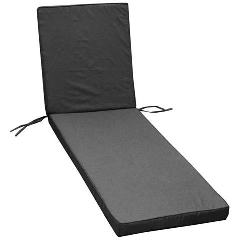 Cuscino Prendisole Monte Carlo - 185 X 55 X 6 Cm - Grigio Ardesia - Foto 1