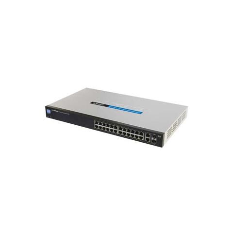 Ethernet Switch Cisco SLM224P-G5 26 Porte Gestibile - 24 x RJ-45 - 2 x Slot espansione - 10/100/1000Base-T, 10/100Base-TX - PoE Ports - Foto 1