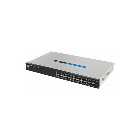 Ethernet Switch Cisco SLM224P-G5 26 Porte Gestibile - 24 x RJ-45 - 2 x Slot espansione - 10/100/1000Base-T, 10/100Base-TX - PoE Ports - Foto 2