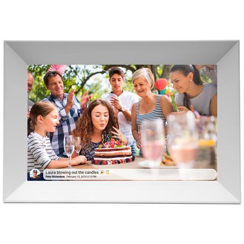 PFF-1063WHITE cornice per foto digitali Bianco 25,6 cm (10.1") Touch screen Wi-Fi - Foto 2