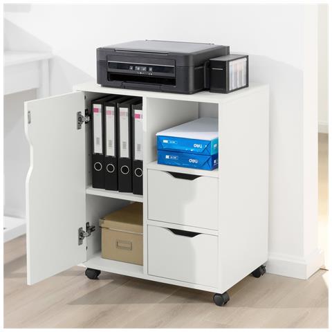 Sobuy Tavolino Con Ruote 60x35x70cm Fbt105-w - Foto 13