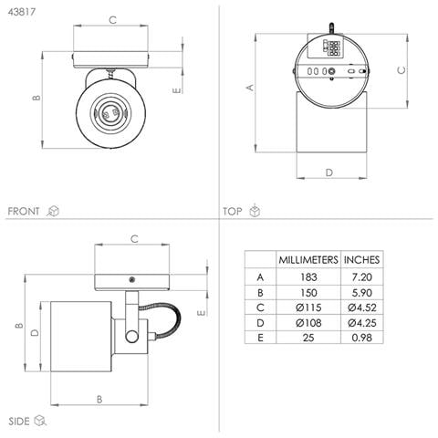 Applique/spot Moderna Sud 1 Luce Acciaio Oro E Bianco - Foto 2