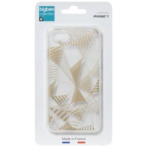 Cover Per Iphone Se 2020/8/7 Grafica Triangolare Semirigida, Oro - Foto 2