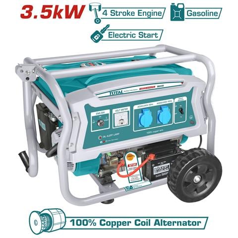 Generatore A Benzina 3,5kw, 15l / 8hp / 11hours / 3000rpm, Serie Industrial (tp135006e) - Foto 1