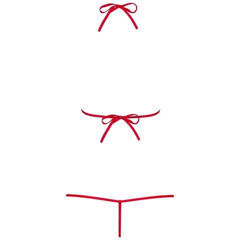Top Bikini Triangolo Rosso Con Legatura - S /m - Foto 5