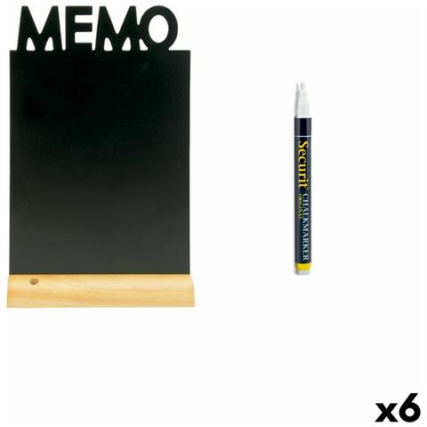 Lavagna Securit Memo Con Supporto 34,5 X 21 X 6 Cm - Foto 1