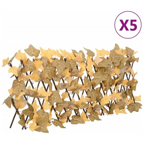 Traliccio Acero Artificiale Espandibile Arancione 5pz 180x30 cm - Foto 1