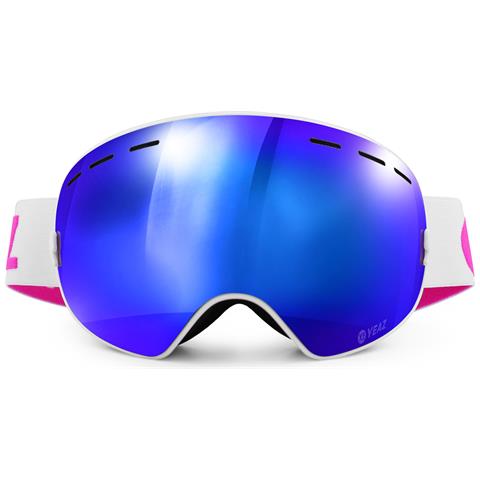 Maschera Xtrm-summit Occhiali Da Sci E Snowboard Con Cornice Blu /rosa A Specchio - Foto 2